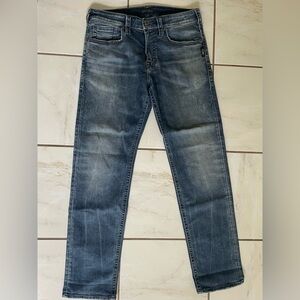 men's silver jeans